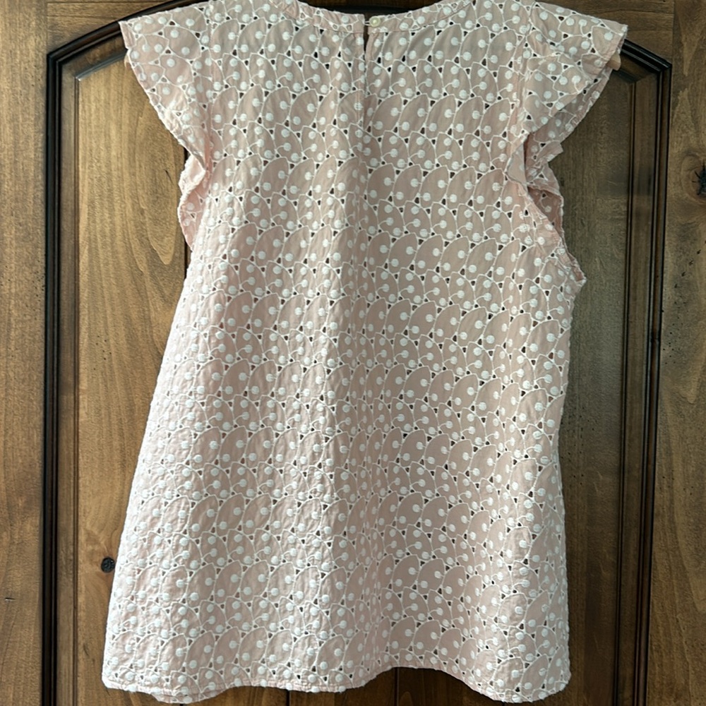 Loft Eyelet Ruffle Sleeve Top - Picture 4 of 7